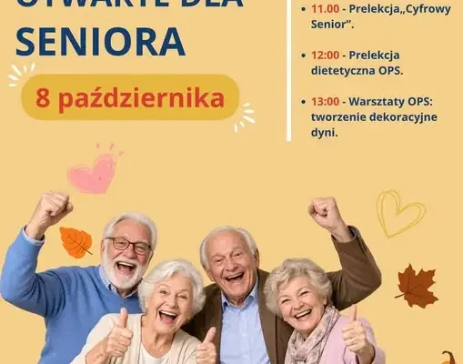 Dzień Seniora w Rudzińcu – warsztaty, porady i prelekcje już 8 października