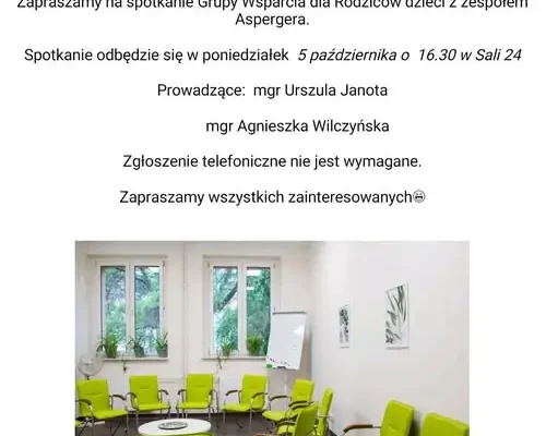 Grupa wsparcia dla rodziców dzieci z zespołem Aspergera w Gliwicach