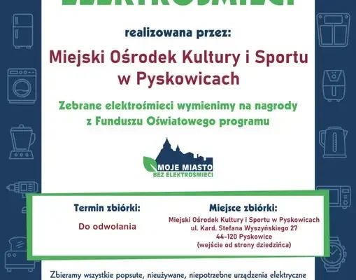 Pyskowice: MOKiS zbiera elektrośmieci i baterie – akcja trwa do odwołania