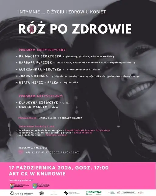 Różowy październik w Knurowie: spotkanie „Róż po zdrowie” o profilaktyce raka piersi