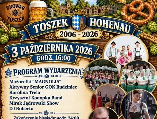 20. Oktoberfest na Toszeckim Zamku – święto bawarskich klimatów już 3 października