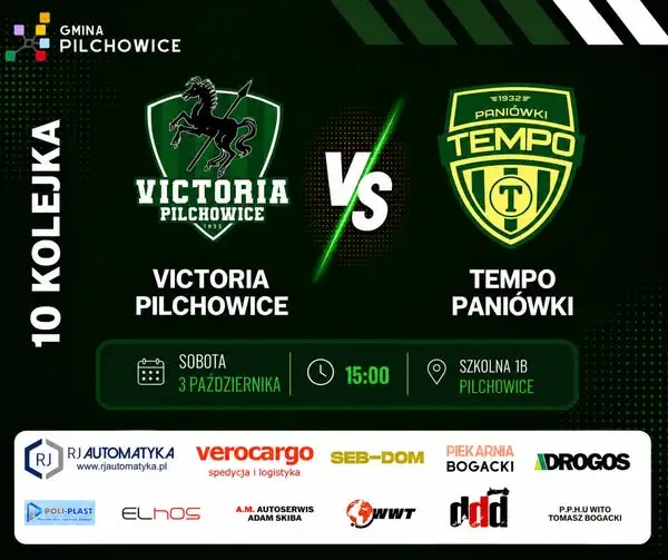 Victoria Pilchowice zagra u siebie z Tempo Paniówki w 10. kolejce III Ligi Śląskiej