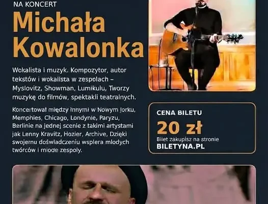 Michał Kowalonek wystąpi w Toszku – koncert już 21 października