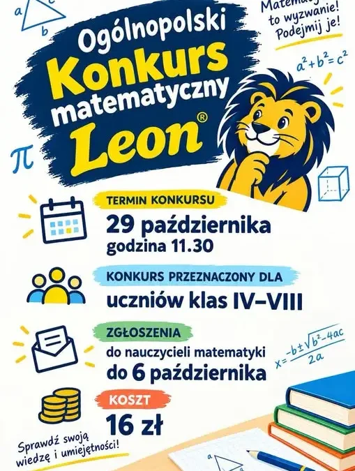 Konkurs matematyczny dla uczniów klas IV-VIII w Szkole Podstawowej nr 5 w Gliwicach