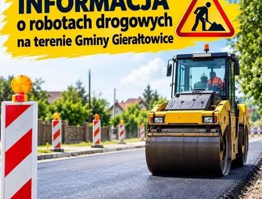 Remonty dróg gminnych w Gminie Gierałtowice – utrudnienia potrwają do końca października