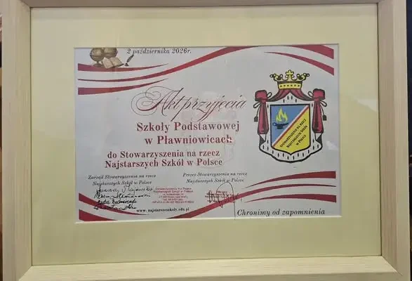 Pławniowice: Szkoła Podstawowa w elitarnym gronie najstarszych szkół w Polsce