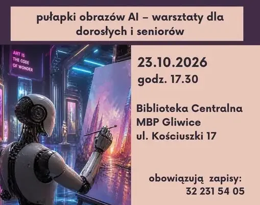 Sztuczna inteligencja – prawdziwe obawy. Warsztaty w gliwickiej bibliotece