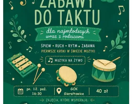 Muzyczne zajęcia dla najmłodszych w Gierałtowicach – pierwsze kroki w świecie dźwięków