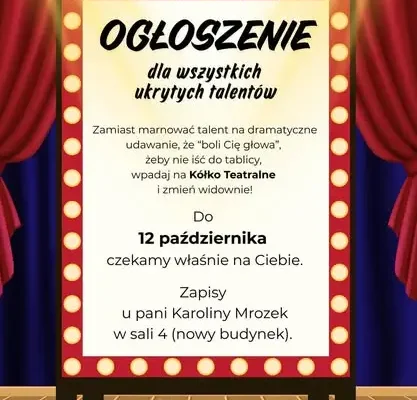 Kółko teatralne i taneczne w Pyskowicach zapraszają na zajęcia