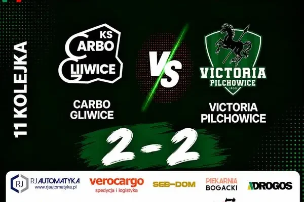 Remis Victorii Pilchowice z KS Carbo Gliwice. Passa bez zwycięstwa trwa