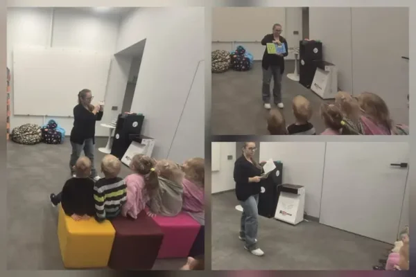 Przedszkolaki z Pyskowic odkryły bibliotekę – pierwsza wizyta Niedźwiadków
