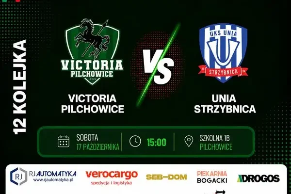 Victoria Pilchowice przed 12. kolejką III Ligi Śląskiej. Rywalem UKS Unia Strzybnica