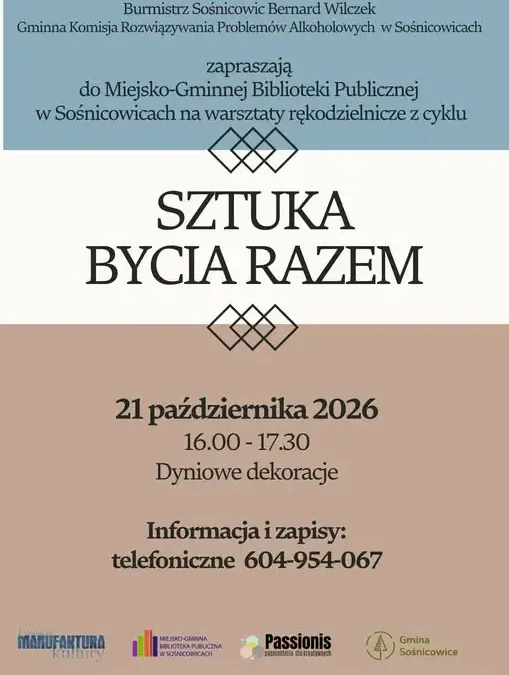 Jesienne warsztaty rękodzielnicze „Sztuka bycia razem” w Sośnicowicach