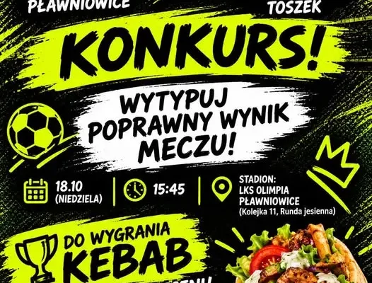 11. kolejka: Zamkowice Toszek zagrają na wyjeździe z LKS Olimpia Pławniowice