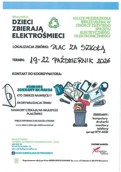Zbiórka elektrośmieci w Gierałtowicach – 19–22 października