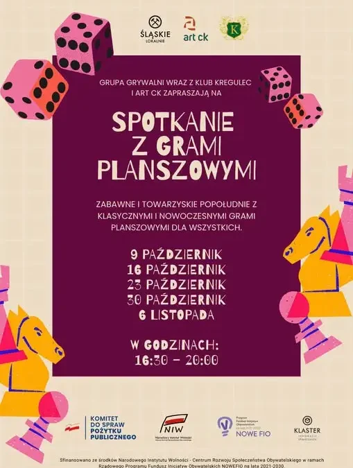 Planszówkowe popołudnia w CK w Knurowie – najbliższe spotkanie już 23 października
