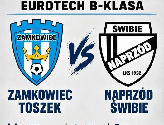 Zamkowiec Toszek zagra z Naprzodem Świbie – mecz 12. kolejki B-klasy