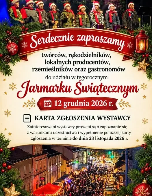 XVI Toszecki Jarmark Adwentowy – zaproszenie dla wystawców