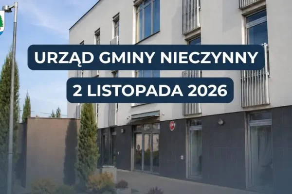 Urząd Gminy Rudziniec nieczynny 2 listopada 2026 – sprawdź, co załatwisz wcześniej