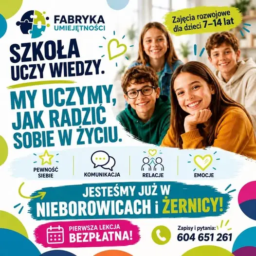 Fabryka Umiejętności w Nieborowicach i Żernicy – zapisy na kurs Soward Skills