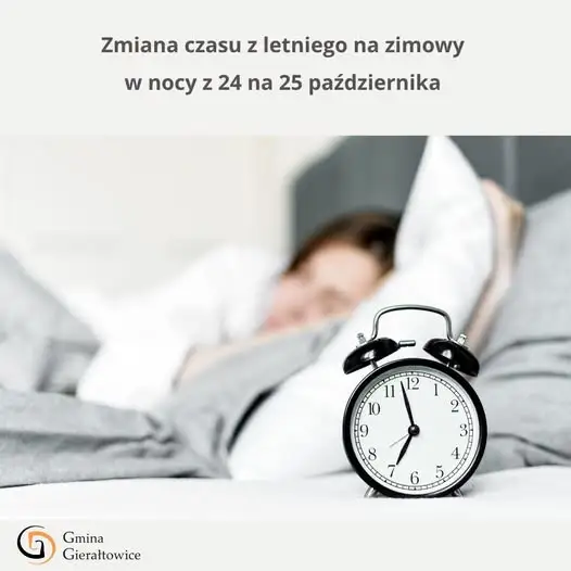 Zmiana czasu na zimowy w Gminie Gierałtowice – co warto wiedzieć