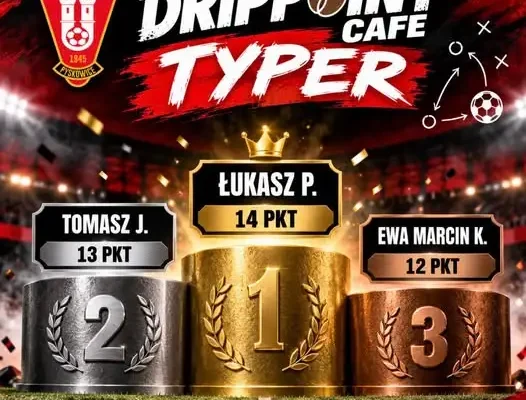 DripPoint Cafe Typer: Łukasz P. liderem po kolejnej aktualizacji