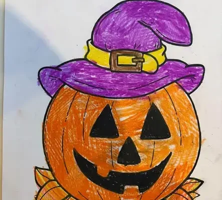 Jesienne i halloweenowe inspiracje na zajęciach artystycznych w Świetlicy w Przyszowicach