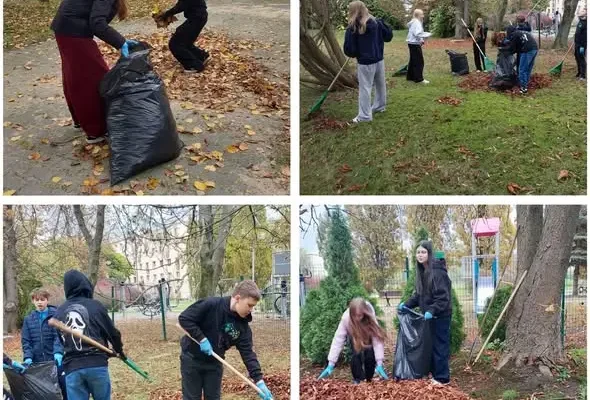 Sikornik: międzypokoleniowa akcja porządkowania ogrodu w DPS NASZ DOM