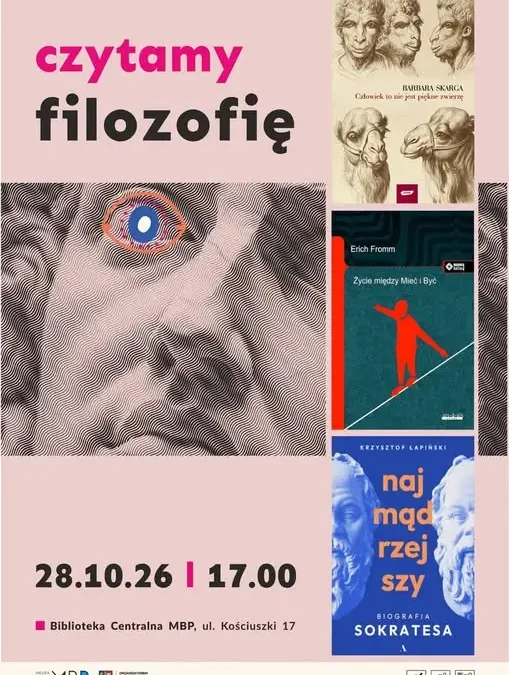 „Czytamy filozofię” w gliwickiej Bibliotece Centralnej – spotkanie już dziś