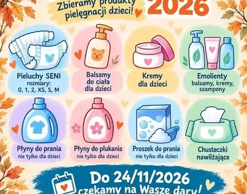 Szkoła włącza się w zbiórkę pieluch i kosmetyków dla hospicjum dziecięcego
